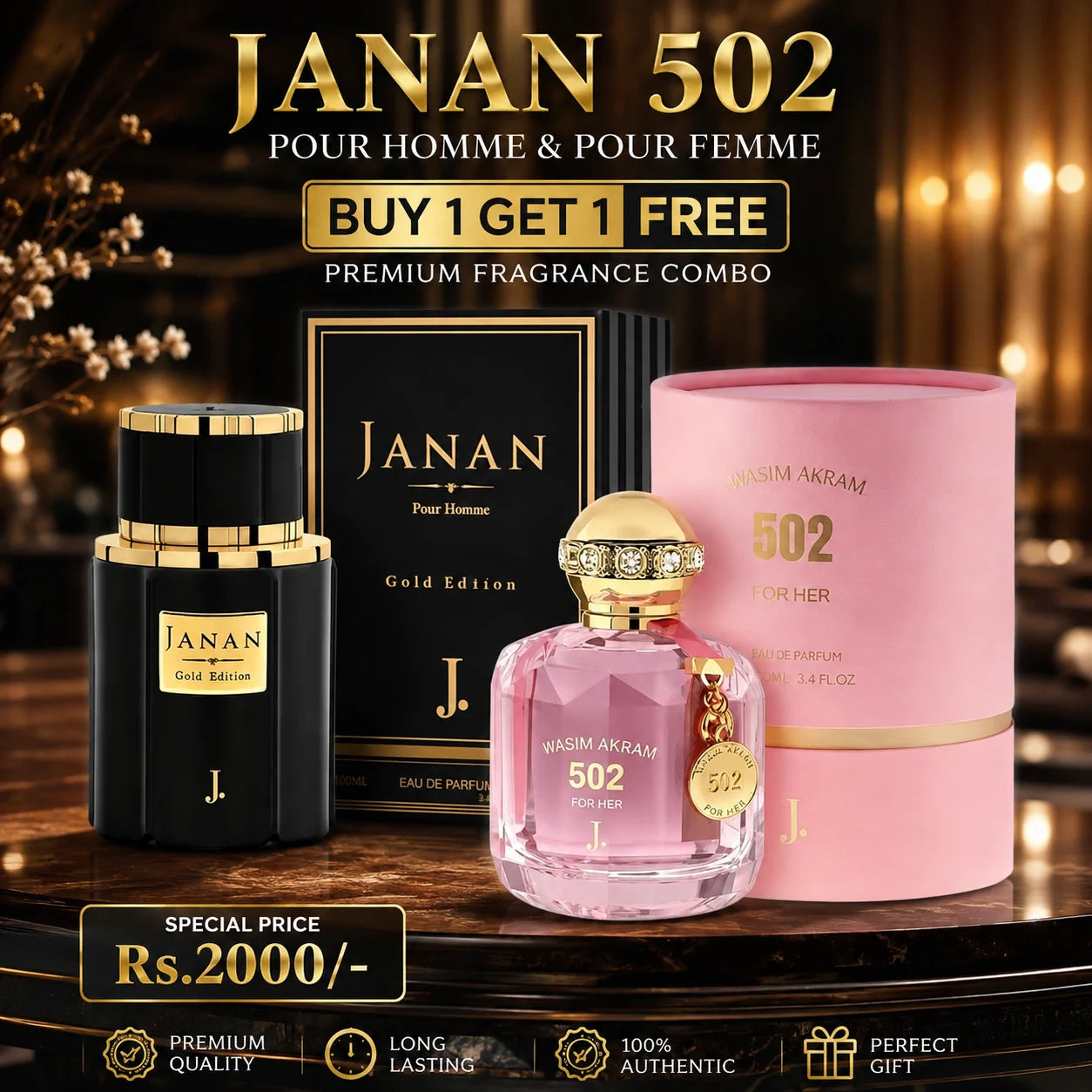 Janan & 502 Perfume Deal – Buy 1 Get 1 Free (Pack of 2)